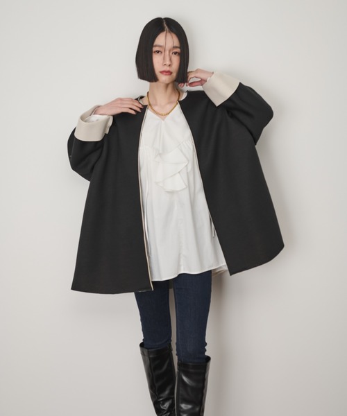 「Shelly island」 ジャケット M ホワイト レディース_画像6