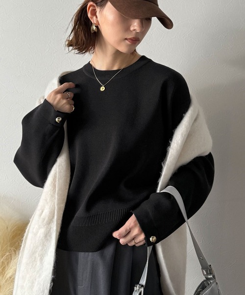 「classicalelf」 長袖ニット SMALL アイボリー レディース_画像4