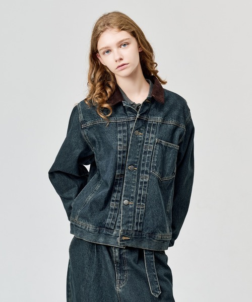 WETTEMPT デニムジャケット gジャン CORDUROY COLLAR DENIM JACKET