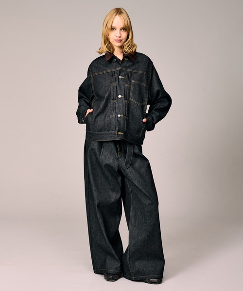 WETTEMPT デニムジャケット gジャン CORDUROY COLLAR DENIM JACKET