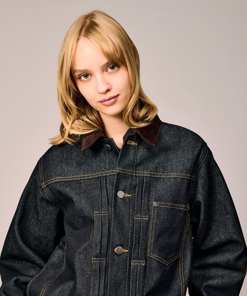 WETTEMPT デニムジャケット gジャン CORDUROY COLLAR DENIM JACKET