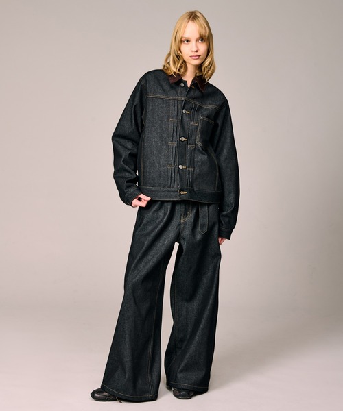 WETTEMPT コーデュロイカラーデニムジャケット CORDUROY COLLAR DENIM JACKET / コーデュロイカラーデニムジャケット
