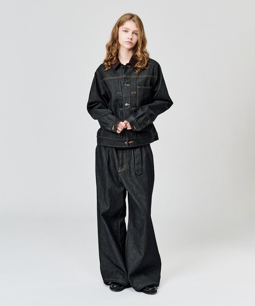 WETTEMPT デニムジャケット gジャン CORDUROY COLLAR DENIM JACKET
