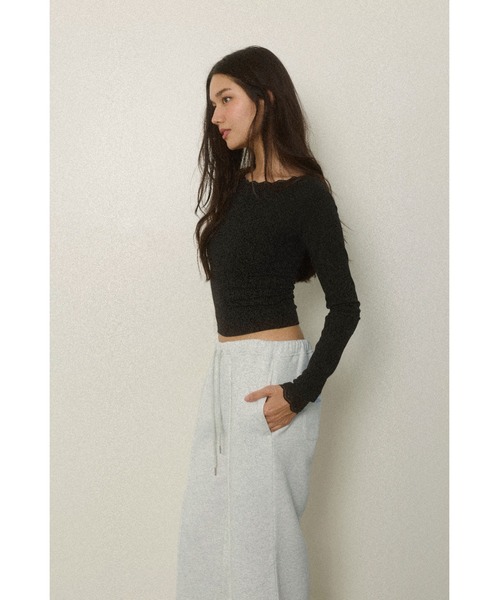 ALEXIA STAM（アリシアスタン） tシャツ Wellness Lace Long Sleeve