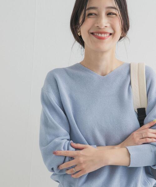コットン畦Vネックプルオーバー *MINT URBAN RESEARCH DOORS（アーバンリサーチドアーズ）の「コットン畦V