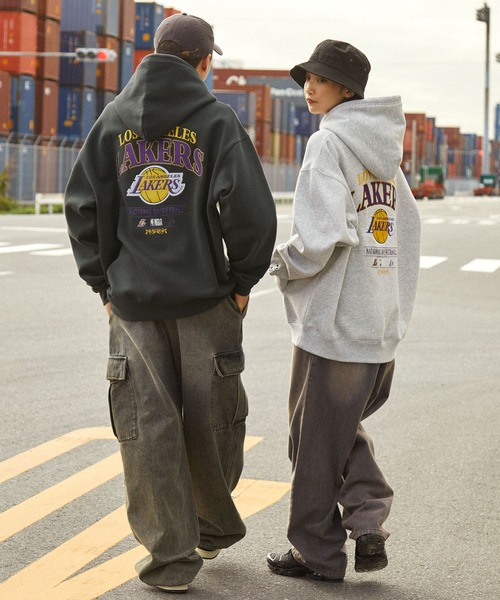 「MONO-MART」 「codderr」プルオーバーパーカー「nbaコラボ」 M ブラック メンズ_画像6