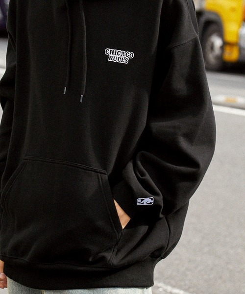 「MONO-MART」 「codderr」プルオーバーパーカー「nbaコラボ」 M ブラック メンズ_画像9