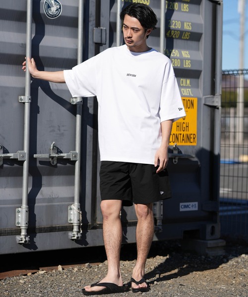 ニューエラ tシャツ 速乾 NEW ERA/ニューエラ 半袖 Tシャツ オーバーサイズド Overlap Logo パフォーマンスアパレル バックプリント 吸汗速乾 | NEW ERA | 05