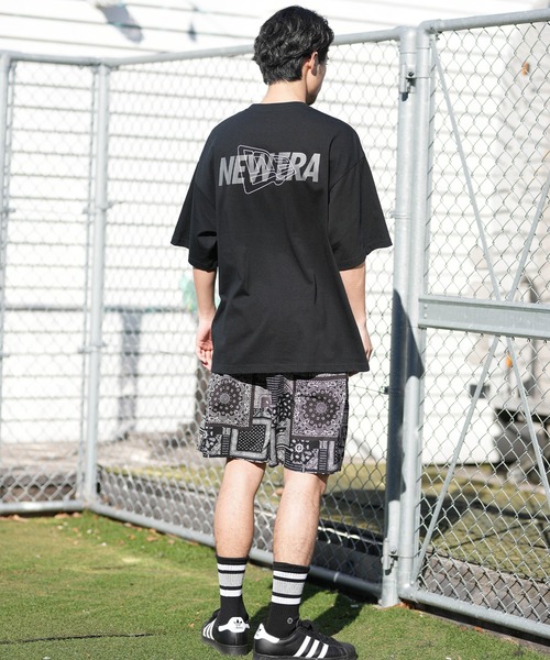 ニューエラ tシャツ 速乾 NEW ERA/ニューエラ 半袖 Tシャツ オーバーサイズド Overlap Logo パフォーマンスアパレル バックプリント 吸汗速乾 | NEW ERA | 13