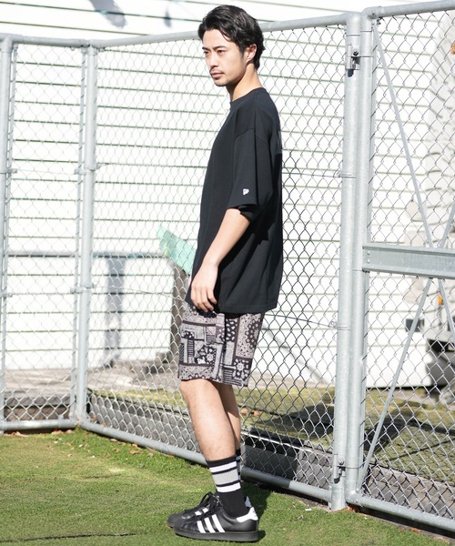 ニューエラ tシャツ 速乾 NEW ERA/ニューエラ 半袖 Tシャツ オーバーサイズド Overlap Logo パフォーマンスアパレル バックプリント 吸汗速乾 | NEW ERA | 12