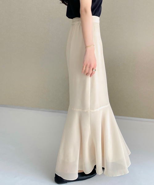 「callautia」 スカート MEDIUM アイボリー レディース_画像8
