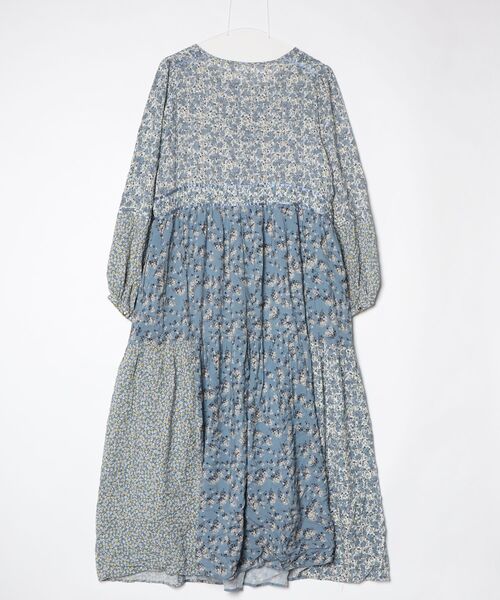 「SLOBE IENA」 長袖ワンピース 38 ブルー レディースの画像