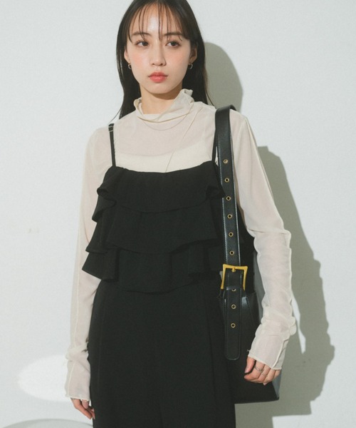 「VANNIE U」 オーバーオール FREE ブラック レディース_画像3