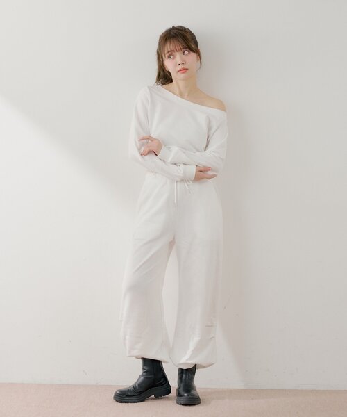 Chico（チコ） パンツ 「セットアップ対応」バックロゴルーズ