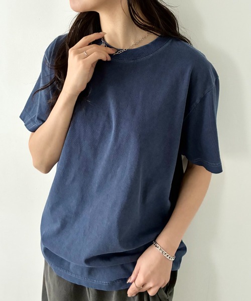 Niell tシャツ 半袖 ハイグレードコットンガーメントダイTシャツ/5.6