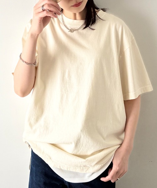 Niell tシャツ 半袖 ハイグレードコットンガーメントダイTシャツ/5.6