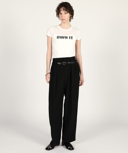 スラックス パンツ 「2026Summer Pre-Order」ダブルベルトスラックス / Double Belt Slacks レディースの画像