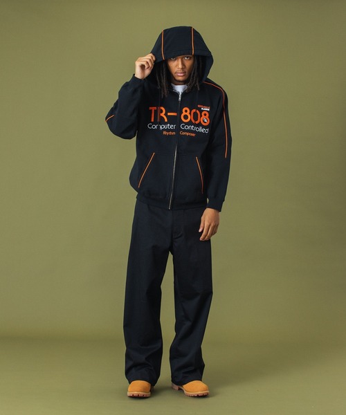 XLARGE（エクストラ ラージ） ジップアップパーカー L ブラック メンズ