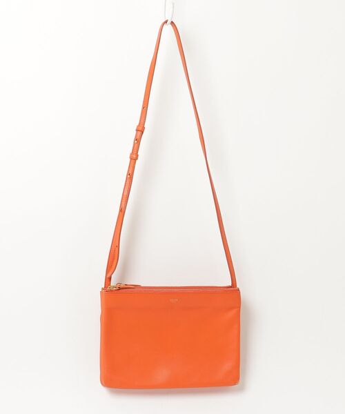 CELINE（セリーヌ） トリオ ショルダーバッグ - オレンジ レディース
