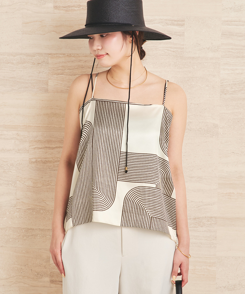 plage プラージュ　middle top キャミソール　黒•白セット plage（プラージュ） キャミソール Scarf キャミソール : ZOZOTOWN