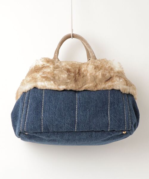 PRADA（プラダ） カナパ ハンドバッグ - ブルー レディース : ZOZOTOWN