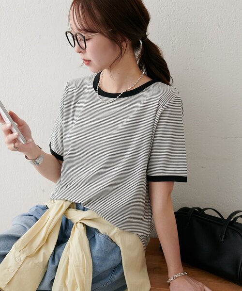 Discoat（ディスコート） tシャツ 半袖 「WEB限定」リンガーシアー