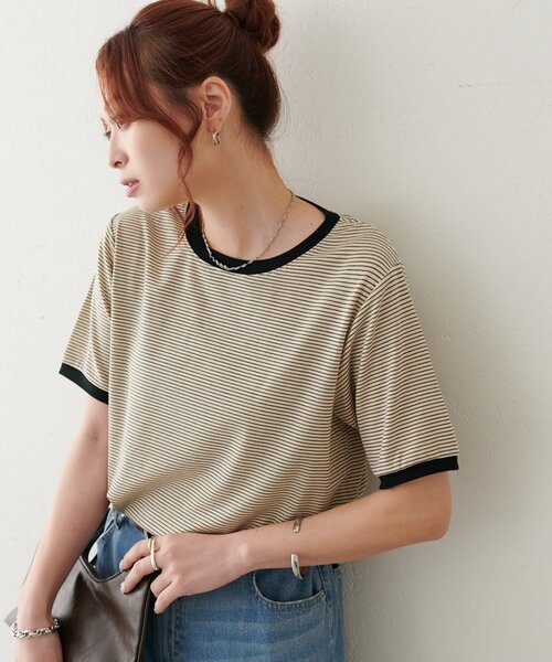 Discoat（ディスコート） tシャツ 半袖 「WEB限定」リンガーシアー