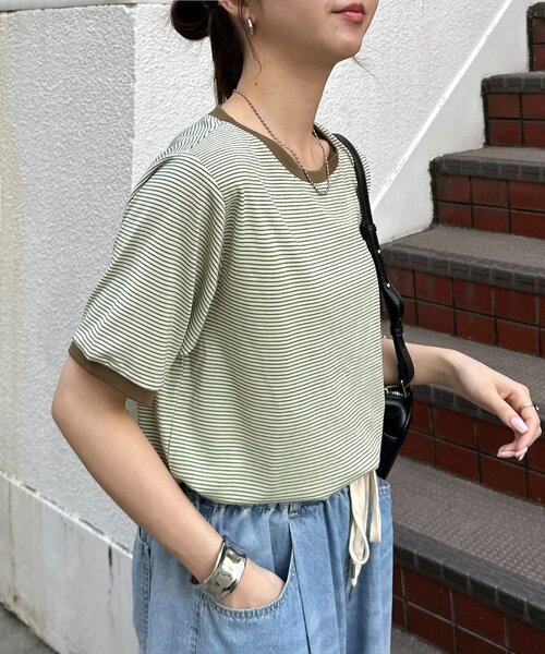 Discoat（ディスコート） tシャツ 半袖 「WEB限定」リンガーシアー