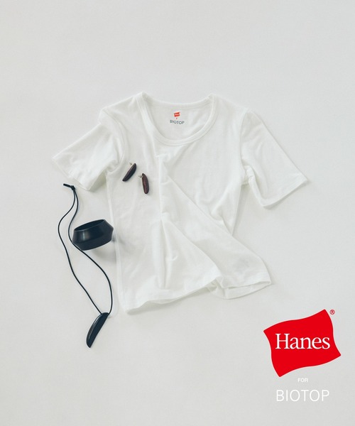 tシャツ WOMEN「Hanes for BIOTOP」TRIBLEND CREW NECK T-SHIRTS 2P EX レディースの画像