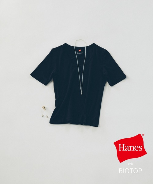 tシャツ WOMEN「Hanes for BIOTOP」TRIBLEND CREW NECK T-SHIRTS 2P EX レディースの画像