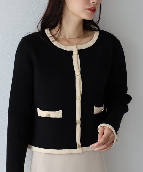「BLUEEAST」 ニットカーディガン MEDIUM ベージュ レディース_画像5