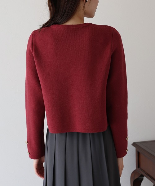 「BLUEEAST」 ニットカーディガン MEDIUM ベージュ レディース_画像8