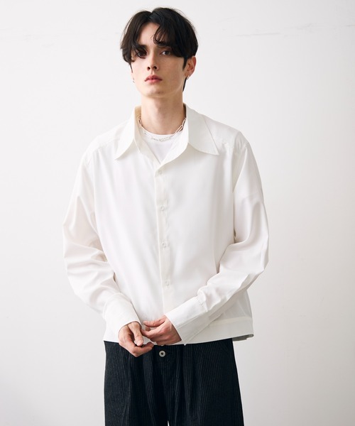 Shoowtime（ショウタイム） シャツ Ribbed short-length shirt / リブ