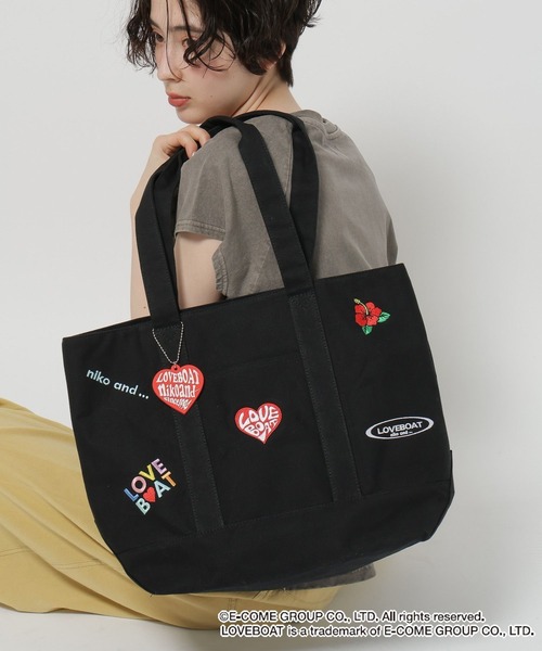 niko and…（ニコアンド） トートバッグ 「LOVEBOAT(ラブボート