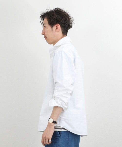 Danton（ダントン） 長袖ポロシャツ 42 キナリ メンズ : ZOZOTOWN