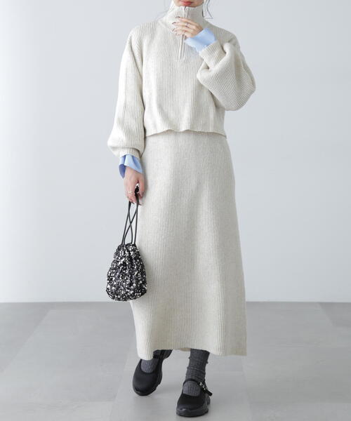 「FREE'S MART」 セットアップ MEDIUM グレー レディース_画像2