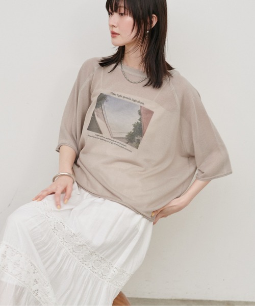 tシャツ 「LARUTA」フォトロゴニットTEE レディース | LARUTA | 13