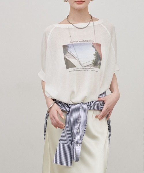 tシャツ 「LARUTA」フォトロゴニットTEE レディース | LARUTA | 06