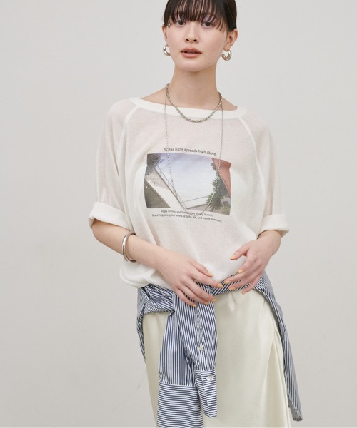 tシャツ 「LARUTA」フォトロゴニットTEE レディース | LARUTA | 07