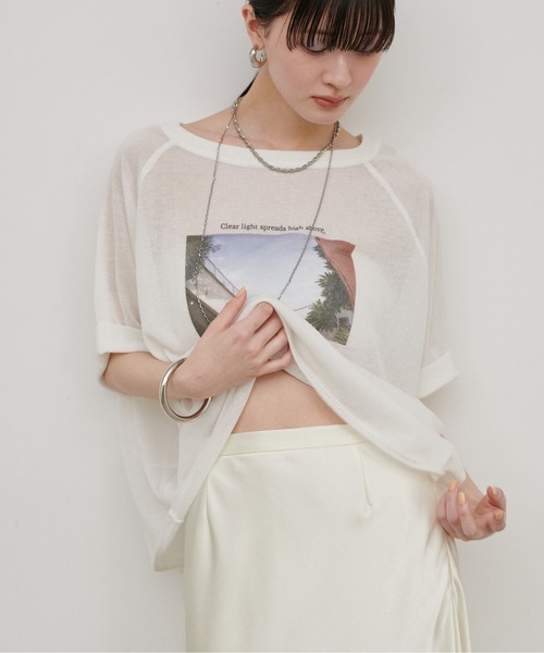 tシャツ 「LARUTA」フォトロゴニットTEE レディース | LARUTA | 04