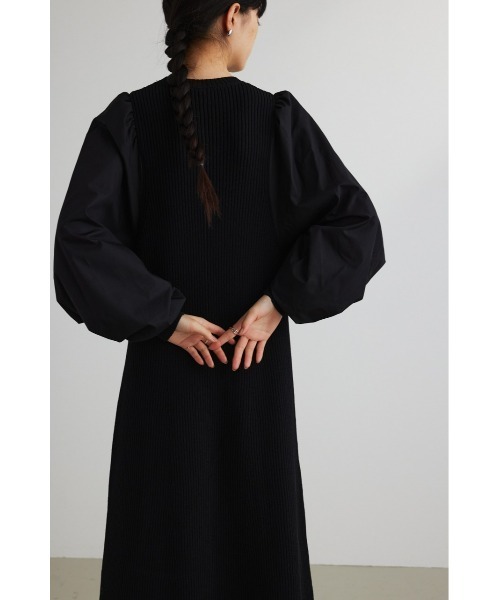 「STYLEMIXER」 ニットワンピース MEDIUM ブラック レディース_画像9