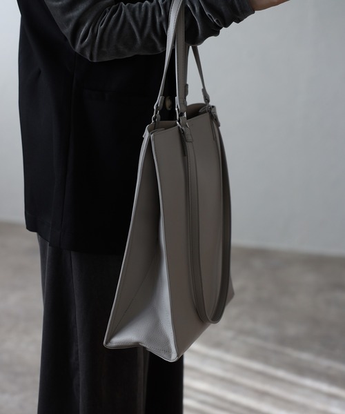 「GUSCIO」 2WAYバッグ FREE グレー レディース_画像5