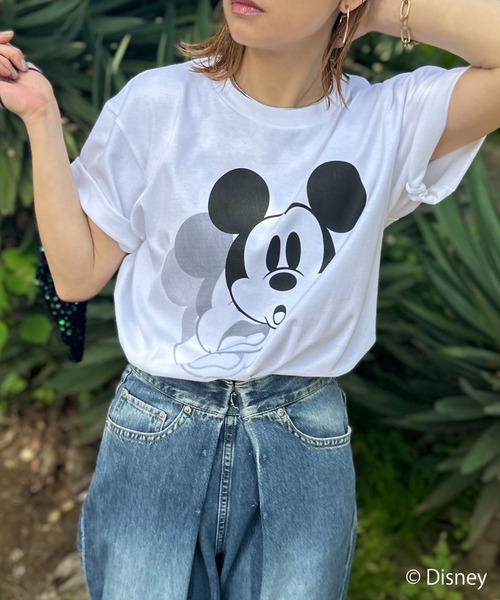 Disney（ディズニー） tシャツ 半袖 「」別注/ミッキーマウス / SHADOW