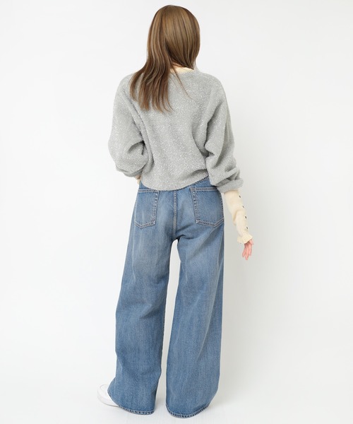 「RNA」 デニムパンツ MEDIUM ライトインディゴブルー レディース_画像2