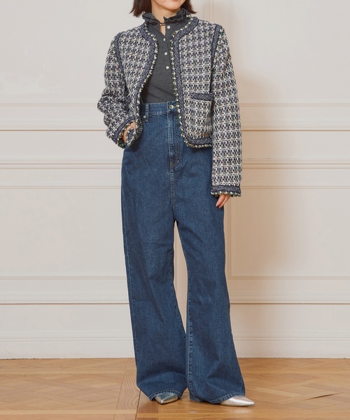 「IENA LA BOUCLE」 デニムパンツ 36 ブルー系その他 レディース_画像5