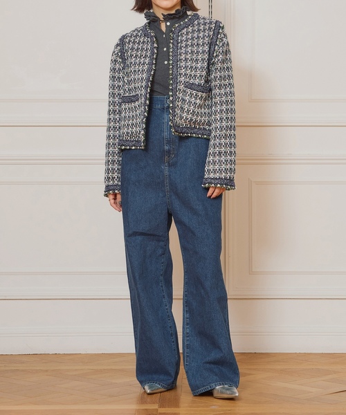 「IENA LA BOUCLE」 デニムパンツ 36 ブルー系その他 レディース_画像8