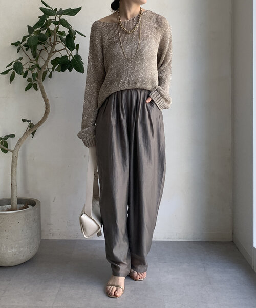 「DouDou」 パンツ FREE グリーン レディース_画像9