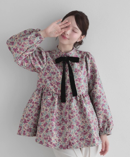 MOGA（モガ） ブラウス シャツ トリアセハイテンションショート丈