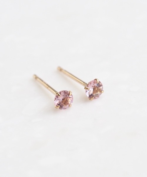 sowi ピアス K10 誕生石 天然石 スタッド ピアス 全4種類 レディース