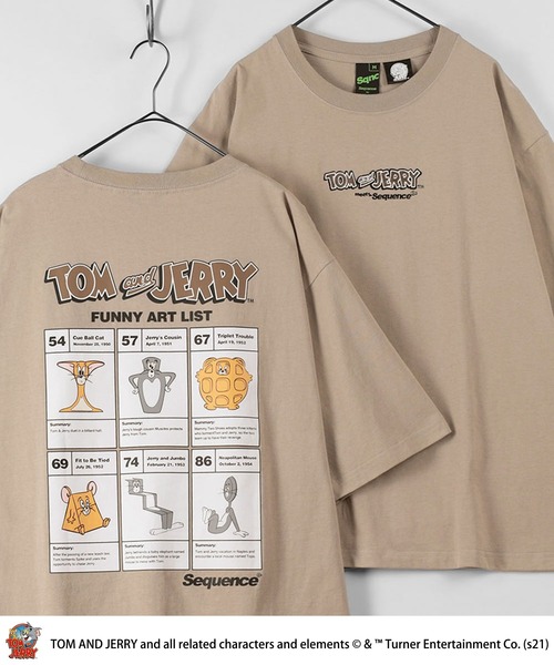 tシャツ Tシャツ 【TOM＆JERRY/トム＆ジェリー】オーバーサイズ